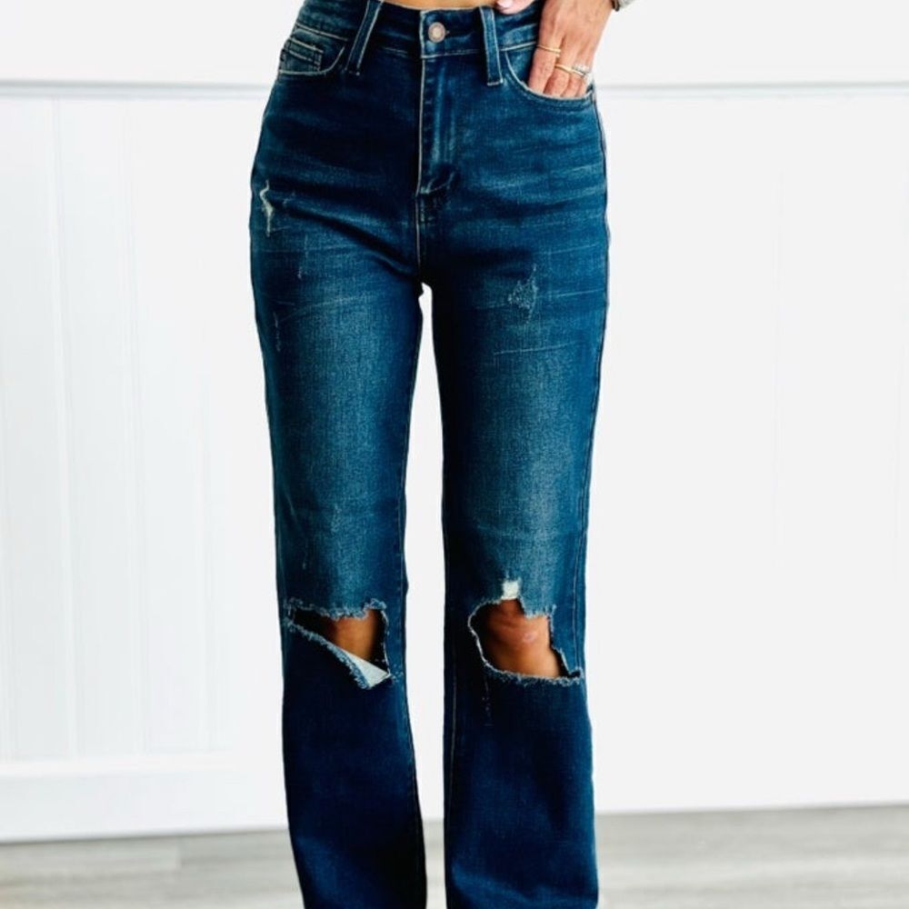 Just Blue high waist dad Jean size 3/26 stretchy!